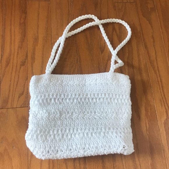 White Woven Shoulder Bag Croft & Barrow - Picture 3 of 14